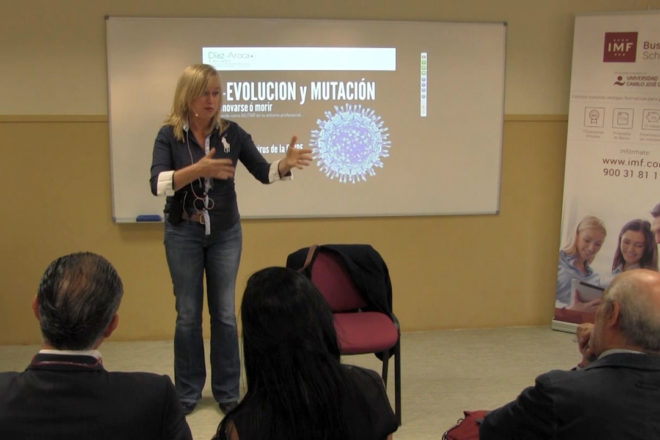 Conferencia de Esmeralda Díaz-Aroca en IMF Business School