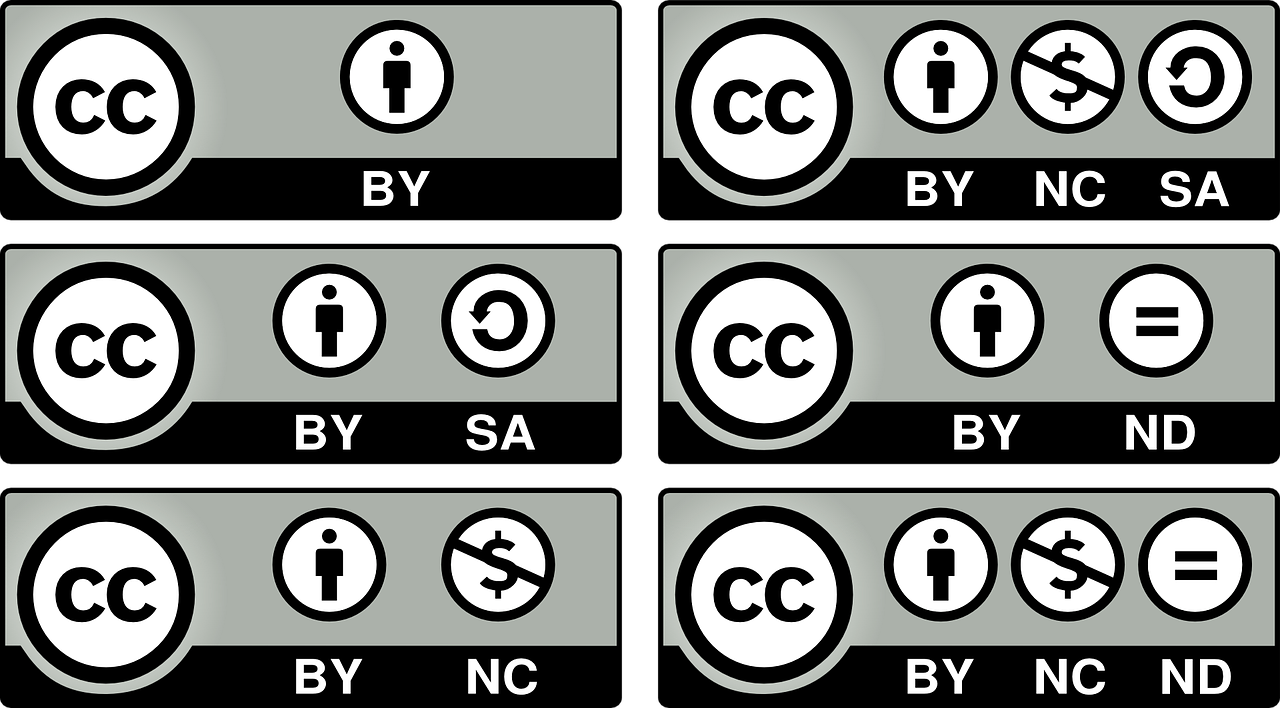 Los 6 tipos de licencias Creative Commons • IMF