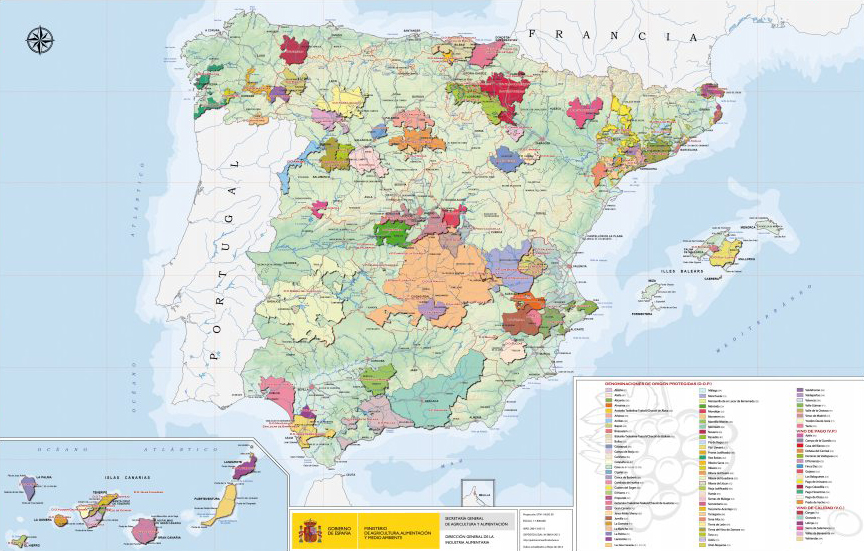 zonas vinicolas de espana
