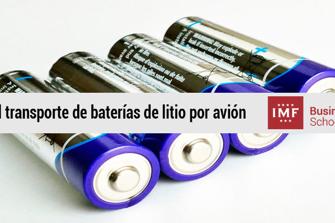 El transporte de baterías de litio por avión