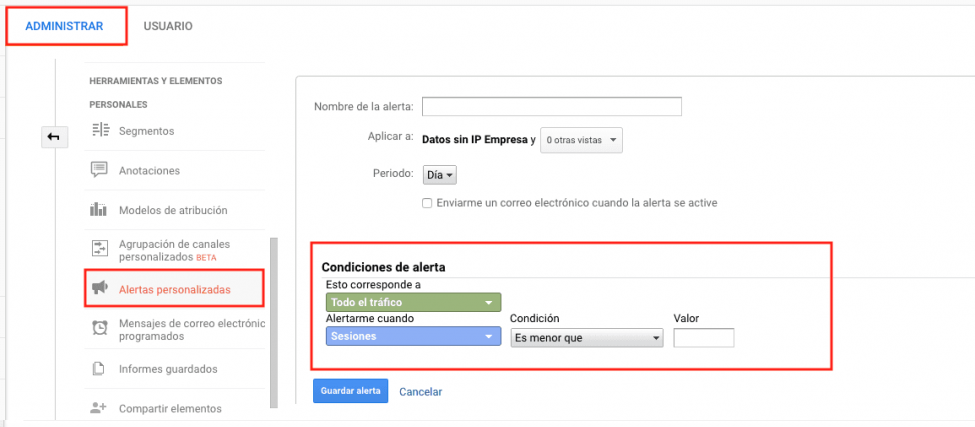 google analytics funcionalidades