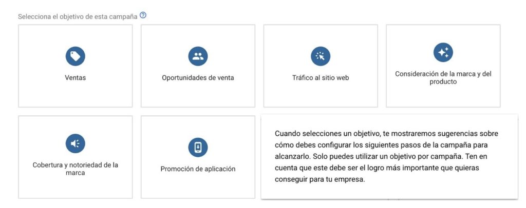 plataforma campaña google ads