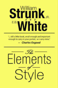 Los elementos del estilo, de William Strunk Jr. Y E.B. White.