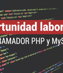 Trabajo como Programador PHP MySQL